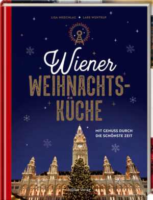 Weihnachten in Wien In der Adventzeit verwandeln sich die schönsten Plätze Wiens jedes Jahr aufs Neue in zauberhafte Christkindlmärkte. Der Duft von heißem Punsch und gerösteten Maroni liegt in der Luft. Die Innere Stadt mit dem bekannten Stephansdom erstrahlt im festlichen Lichterglanz und ein meterhoher Adventkranz mit Kerzen empfängt die Besucher am Rathausplatz. Kulinarisch wartet die Wiener Festtagsküche mit traditionellen Spezialitäten wie dem Stephaniebraten oder dem Tafelspitz auf. Köstliche Vanillekipferl, Nussbusserl und Eisenbahner für die Kaffeejause bringen das einzigartige Weihnachtsflair zu Ihnen nach Haus. Ein Kochbuch mit weihnachtlichen Rezepten, Fotos der festlich geschmückten Wiener Innenstadt und einer stimmungsvollen Weihnachtsgeschichte. Das perfekte Geschenk für alle Wien-Fans!