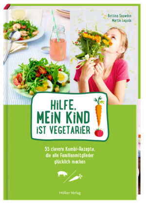 Wenn ihr Kind beschließt, Vegetarier zu werden, sind viele Eltern besorgt. Gesundheitlich gibt es aber keinerlei Probleme, wenn die Ernährung ausgewogen ist und abwechslungsreiche Kost auf den Tisch kommt. Damit beim Essen weiterhin nur glückliche Gesichter zu sehen sind, gibt es hier viele raffinierte Kombigerichte für jeden Geschmack: 55 Rezepte, die sich sowohl für Vegetarier, als auch für Fleisch- und Fischesser variieren lassen. Nicht nur für jeden Tag, sondern auch für festliche Anlässe. So werden alle genüsslich satt!