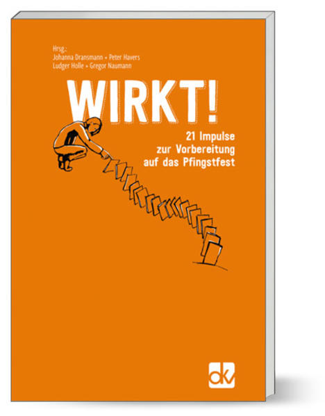 21 Impulse regen auf kreative Weise dazu an, dem Geist in der Vorbereitungszeit auf Pfingsten Raum zu geben. Die Bilder, Grafiken, Gedanken und Fragen lassen innehalten und verändern. Über QR-Codes verlinkte Lieder, ein Tagebuch für eigene Gedanken und grafisch hochwertig gestaltete Postkarten, mithilfe derer Ideen mit anderen geteilt werden können, machen Wirkt! zu einer wahren Schatztruhe der Spiritualität. Ein Büchlein, (nicht nur) für junge Erwachsene zur Vorbereitung auf Pfingsten oder für Exerzitien im Alltag.