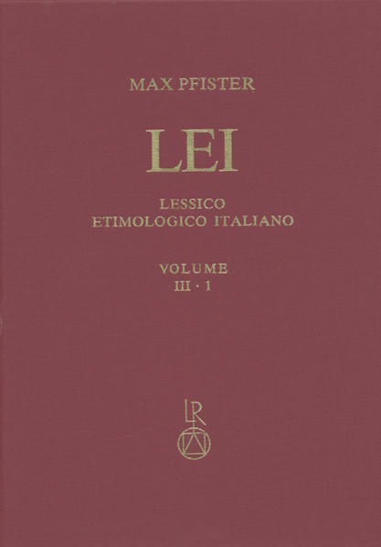 Lessico Etimologico Italiano. Band 3 (III.1): apertus-asperella | Max Pfister