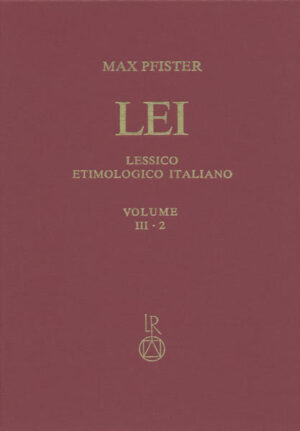Lessico Etimologico Italiano. Band 3 (III.2): asperge-azymus / indici | Max Pfister