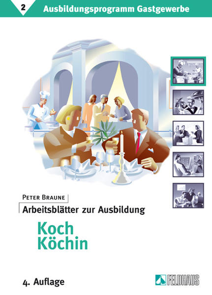 Für das 1.-3. Ausbildungsjahr. - Das Konzept des Ausbildungsprogramms hat sich seit 1980 bewährt, es wurde zum Standardwerk. Bei der Entwicklung der Neuauflage haben Verlag und Autor der didaktischen Gestaltung besondere Beachtung geschenkt. Durch die Neuordnung der Ausbildung wird vieles anders - Lernen bleibt einfach. Ein Plus für Lehrende und Lernende, ein Plus für den Gast, der im Mittelpunkt steht. Um allen Beteiligten die betriebliche Ausbildung im Gastgewerbe auch nach dem aktualisierten Berufsbild zu vereinfachen, bleibt es dabei: Jedes Lernziel des inhaltlich vorgeschriebenen Ausbildungsrahmenplans bildet einen Abschnitt in den beiden Teilen, aus denen das Ausbildungsprogramm besteht. Die Arbeitsblätter helfen bei Anwendung und Kontrolle der erworbenen Kenntnisse und Fertigkeiten im jeweiligen Handlungsfeld durch sinnvolle Vorgaben für Ausbildungsarbeiten mit Raum für Ergebnisse, Projektvorschläge für Einzel- und Gruppenarbeiten sowie Prüfungsfragen mit Lösungsschlüssel. Ausbildungsleitfaden und Arbeitsblätter ergänzen einander und bilden zusammen die optimale Grundlage für den Erfolg bei der Ausbildung. Durch die Form als Loseblattwerk im übersichtlichen A4-Format im stabilen Ordner können eigene Aufzeichnungen oder betriebsspezifische Unterlagen eingeheftet werden. Verbände und Institutionen des Gastgewerbes befürworten die Konzeption und empfehlen das Ausbildungsprogramm.