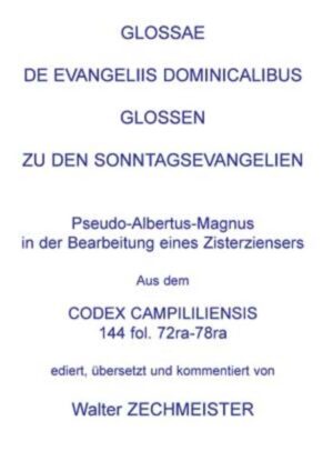 "Ein anonymer Zisterzienser bearbeitete vor 1319 eine Albertus Magnus OP fälschlich zugeschriebene Gebetesammlung zu den Sonntagsevangelien (51 Gebete), indem er Änderungen zugunsten des eigenen Ordensbrevieres vornahm und 12 Gebete hinzudichtete, die bisher noch nicht veröffentlicht wur- den. Sie sind in einem Autograph Christans von Lilienfeld (Corpus Christianorum Cont. med. 19A/B) überliefert. In der 2. Hälfte des 14. Jahrhunderts verarbeitete Ludolf von Sachsen OP/OCart die ältere Sammlung in seiner 'Vita Christi'. Die 51 Gebete sind außer in 19 Handschriften auch in zwei Wiegendrucken (um 1490 und 1499) und einem Druck aus dem Jahr 1651 überliefert (Die Lesarten der Drucke sind im Textapparat verzeichnet). Außer den 51+12 Gebeten des Zisterziensers wurden in diese Ausgabe auch jene 27 Gebete Ludolf von Sachsens, die diese Texte einbeziehen, in zweisprachiger Ausführung (lat.-dt.) aufgenommen. Weiters wurden alle anderen lateinischen Zitate in Kommentar und Anmerkungen ebenfalls ins Deutsche übersetzt. Auch ein Vergleich der mittelalterlichen mit der derzeitig gültigen Leseordnung im Jahreskreis ist enthalten."