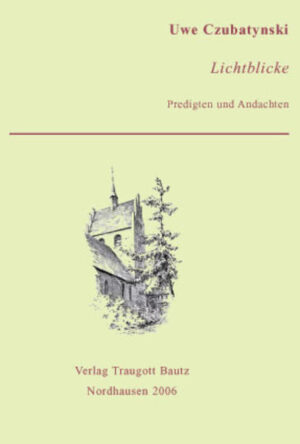 Die in dem vorliegenden Band vereinigten 70 Predigten und Ansprachen geben einen Einblick in die theologische Arbeit und lassen die biblischen Texte für die Gegenwart lebendig werden. zum Autor: Dr. Uwe Czubatynski, geboren 1965 in Perleberg. 1983 bis 1988 Studium der Theologie in Berlin und Erfurt, danach als Vikar in Belzig, Gnadau und Eichwalde. Nach der Ordination 1990 Assistent für Kirchengeschichte in Berlin und Ausbildung zum wissenschaftlichen Bibliothekar. Seit dem 1. April 1994 Pfarrer in der Kurstadt Bad Wilsnack. 1995 Promotion an der Humboldt-Universität Berlin mit einer Arbeit über Kirchenbibliotheken. Ab dem 15. Dezember 2000 Pfarrer im Storchendorf Rühstädt und den umliegenden Ortschaften an Elbe und Havel.