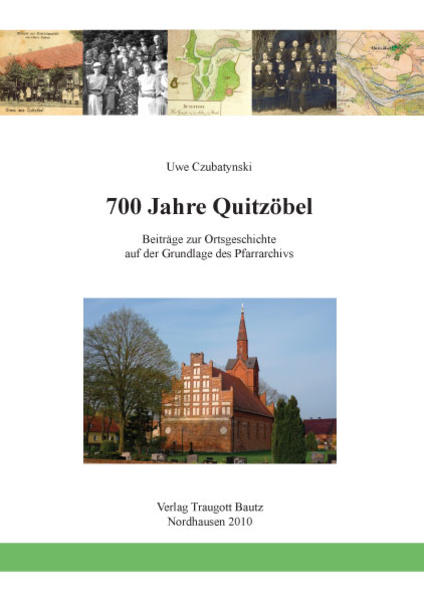 Inhaltsverzeichnis 1.0. Vorwort 1.1. Ziel und Methode der Untersuchung 1.2. Grundzüge der Ortsgeschichte von Quitzöbel 1.3. Zur Verwaltungsgeschichte des Pfarrsprengels 2.0. Das Pfarrarchiv 2.1. Zur Entwicklung des Archivbestands 2.2. Neuordnung und Auswertung des Bestands 2.3. Wert und Bedeutung der Pfarrarchive 3.0. Das Kirchenvermögen 3.1. Die Kodifikation der kirchlichen Rechte 3.2. Veränderungen des Grundbesitzes 3.3. Der gegenwärtige Bestand 4.0. Die Finanzverwaltung 4.1. Geldwirtschaft im 16. Jahrhundert 4.2. Das Rechnungswesen im 20. Jahrhundert 5.0. Die kirchlichen Gebäude 5.1. Die Kirche 5.2. Das Pfarrhaus 5.3. Das Pfarrwitwenhaus 6.0. Das Inventar 6.1. Die Orgel 6.2. Die Glocken 6.3. Die Abendmahlsgeräte 6.4. Der Altar 6.5. Die Kriegerdenkmäler 6.6. Sonstige Stiftungen 7.0. Das Pfarramt 7.1. Die Pfarrer von Quitzöbel 7.2. Die Einkommensverhältnisse 8.0. Kirchliches Leben 8.1. Die Kirchenvisitationen 8.2. Die Protokollbücher 9.0. Zur Geschichte des Gutes 9.1. Die Quitzows 9.2. Die Familie von Bülow 9.3. Die Familie von Gansauge 9.4. Die Familie von Jagow 9.5. Aufgaben des Patronats 10.0. Das Volksschulwesen 10.1. Schulalltag im 19. und 20. Jahrhundert 10.2. Die Lehrer bis 1945 10.3. Der plattdeutsche Wortschatz in Quitzöbel 11.0. Quellentexte 11.1. Aus dem Urbarium von 1786 11.2. Bericht über den Kirchenbau in Lennewitz 1910 11.3. Der Text des Gemeindebriefes von 2001 11.4. Die Turmknopfinschrift von 2002 12.0. Findbuch zum Pfarrarchiv Quitzöbel 12.1. Literatur zur Ortsgeschichte 12.2. Ergänzende Überlieferungen Abbildungen Register