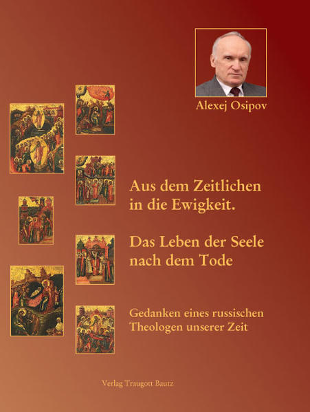 Das Buch behandelt die Probleme der menschlichen Existenz jenseits des Todes. Lässt sich der Begriff "Ewigkeit" überhaupt verständlich definieren? Was sind die "Zollübergänge/-stationen mit den Seelenprüfungen"? Kann Gott, der ja die Liebe ist, jemandem das Leben schenken, von dem Er ohnehin weiß, dass dieser später "in die ewige Pein" eingehen wird? Haben unsere Leidenschaften nach dem Tode noch Bestand? Gibt es reelle Mittel und Wege, um den Verstorbenen zu helfen? Welche Wirkung kann das Gebet auf den posthumen Zustand einer Seele haben? Niemanden können diese existentiellen Fragen gleichgültig lassen, denn hier geht es um das zweidimensionale Mysterium des menschlichen Seins in Zeit und in der Ewigkeit. Das vorliegende Buch von Alexej Osipov, Professor an der Geistlichen Akademie Moskau, baut auf seinen Vorträgen und den Diskussionsbeiträgen bei der Beantwortung von Zuhörerfragen auf. Das Buch soll dem Leser helfen, Bekanntes in einem neuen Licht zu überdenken und die jenseitige Welt durch das Prisma der patristischen Lehre der Kirchenväter zu betrachten. A.I.Osipov