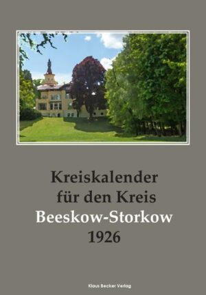 Kreiskalender für den Kreis Beeskow-Storkow 1926 | Bundesamt für magische Wesen