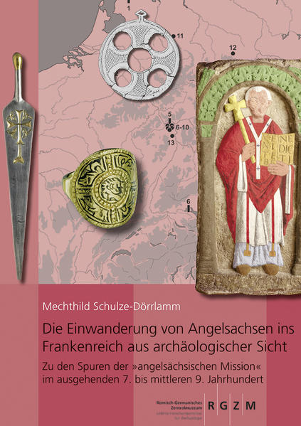 In dem reich illustrierten Buch werden erstmals 70 Männer und 15 Frauen, die nachweislich aus Angelsachsen eingewandert sind, mit ihren Namen und Lebensdaten vorgestellt. Es enthält überdies Grundrisspläne der von ihnen gegründeten Kirchen und Klöster, zeigt die heute noch erhaltenen Gegenstände aus ihrem Besitz und dokumentiert ihre Gräber sowie das einzigartige Bonifatius-Grabmal in Mainz. Fünf neue Verbreitungskarten zeigen nicht nur die Lage von Wirkungsstätten und Begräbnisplätzen der Einwanderer, sondern auch der heutigen Aufbewahrungsorte von Werken der angelsächsischen Kunst und des Kunsthandwerks sowie der Fundorte archäologischer Gegenstände angelsächsischer Herkunft im Frankenreich.