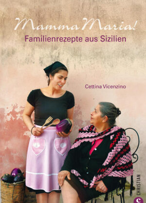 La cucina della Mamma: 'Die 80 Familienrezepte sind ein kleiner (aber der beste!) Teil des Kochrepertoires meiner Mutter Maria, die im kleinen Dorf Militello in Val di Catania geboren wurde.' Tochter Cettina hat mit viel Liebe und tatkräftiger Hilfe ihrer Familie die Traditions-Rezepte der echten sizilianischen Küche gesammelt, zubereitet und fotografiert: von Parmigiana Catanese über Cassata bis zu typischen Menüs für Familienfeiern und Feste.