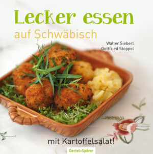 Dieses kleine Buch ist eine Reminiszenz an alte, einst traditionelle, mittlerweile fast vergessene schwäbische Gerichte mit der „Hauptbeilage“ Kartoffelsalat. Mit über 30 leckeren Rezepten möchte Walter Siebert an früher erinnern und zum Nachkochen einladen. Denn die Küche von damals ist heute auch für die Jüngeren wieder in! Wie wäre es zum Beispiel mit Kartoffelsalat und Wurstknöpfle, Krustenbraten, saftigen Bäckle vom Kalb, Biberacher Milzle oder gefüllter Kalbsbrust? Alles Gerichte, die eine Geschichte haben, eine lokale Tradition und wieder mehr und mehr zubereitet werden.