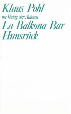 Das erste der beiden hier veröffentlichen Stücke von Klaus Pohl spielt zwar 1985, aber in der BALKONA BAR scheint die Zeit stehengeblieben zu sein: Der Kalender zeigt noch das Jahr 1958, das Jahr, in dem der Pianist Jon Kopitzke der Bar und Deutschland den Rücken gekehrt hat, um in Amerika sein Glück zu versuchen. Jetzt kommt er zurück, und die Bar ist wie früher, ein Museum seiner selbst. Die Rückkehr des Jon Kopitzke wird zum Strudel, der die Balkona Bar und ihre Gesellschaft in die Tiefe der Zeit reißt, in die fünfziger Jahre, wo sich im Optimismus des Wiederaufbaus bereits die alten Risse auftun. HUNSRÜCK, das zweite Stück, ist das Drama eines sinnlosen Verbrechens, das Ritual einer Gruppe von Außenseitern, das zu Mord und Selbstzerstörung führt. Die Utopie einer Freiheit, die sich selbst ad absurdum führt.