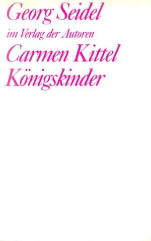 CARMEN KITTEL ist die Geschichte einer Neunzehnjährigen, aufgewachsen in einem Heim, einsam, schweigsam, unfähig, ihre Wünsche und Gefühle zu artikulieren. Als Carmen schwanger wird, droht ihr Freund sie zu verlassen, wenn sie das Kind nicht abtreibt. Carmens Versuche, diesen Konflikt zu lösen, treibt sie in immer ausweglosere Situationen. Wenn CARMEN KITTEL Georg Seidels "Woyzeck" ist, dann ist die Märchenkomödie KÖNIGSKINDER sein "Leonce und Lena". Es steht in der Tradition des philosophischen Märchens. Erzählt wird die alte Geschichte von zwei Königskindern, die nicht zueinander kommen konnten. Doch die Schlucht, die ihre beiden Länder trennt, ist eine eingebildete, behauptete, wie auch die Unterschiede zwischen beiden Ländern eingebildete, behauptete Unterschiede sind. Tatsächlich ähneln sie sich, jedes mit seinem Überlegenheitsdünkel und ihren Abgrenzungsritualen. Ein Lustspiel, das sich auch als Gleichnis auf die Absurdität der deutschen Teilung verstehen läßt. Gert Loschütz über Georg Seidel vor dessen frühem Tod 1990: "Ich kenne zur Zeit keinen westdeutschen Autor, der ähnlich konsequent und bühnensicher die Bedingungen sozialen Lebens mit ihren verheerenden Auswirkungen im privaten Bereich zu verknüpfen wüßte."