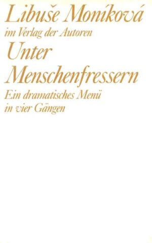 Mit ironischem Blick betrachtet Moníková unsere Zivilisation. In dem Maße, wie der Mensch zum Wirtschaftsfaktor, zum Spielball der Politik, zum Objekt der Wissenschaft wird, verliert er seine Autonomie und Würde. Imperialistisch ist das Verhältnis zur Dritten Welt, zur Frau, zum eigenen Körper. Politiker und Wissenschaftler haben vampiristische Züge. Fortschritt und Aufklärung erscheinen als ebenso grotesk-engstirnige wie blutleer-anmaßende Gestalten: als Menschenfresser. Das erste Stück, TETOM UND TUBA, "ein Volksdiskurs nach Nestroy und anderen Wienern", basiert auf Nestroys "Häuptling Abendwind". Mit den "anderen Wienern" sind Freud, Lacan und Lévy-Strauss gemeint. "Ein aberwitziger Diskurs voll doppelbödiger Anspielungen." (Wochenpresse) Als Vorlagen für den zweiten Text CALIBAN ÜBER SYCORAX dienten Shakespeares "Sturm" und Arno Schmidt für das Bild des Prospero. Für MOZART, "Szenen aus der Geschichte der Pietät", verwendete Moníková historische Quellen aus dem 18. Jahrhundert. Der vierte Dialog, ARAL, "Gespräche in der Küche", schließlich ist weitgehend eine Montage aus Arno-Schmidt-Zitaten. Ar steht für Arno, Al für Alice, Arno Schmidts Frau. Tetom und Tuba. Ein Volksdiskurs nach Nestroy und anderen Wienern. - Caliban und Sycorax. Nach Shakespeare und Arno Schmidt. - Mozart. Szenen aus der Geschichte der Pietät. - ArAl. Gespräche in der Küche.