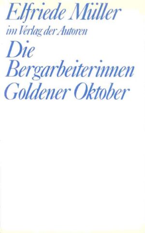 DIE BERGARBEITERINNEN spielt auf einem Berg im Saarland. Dorthin, zu ihrer Familie, kehrt die junge Schauspielerin Kali auf der Suche nach ihrer Heimat zurück. Doch was sie findet, sind Frauen aus drei Generationen, die sich am Berg und in ihren Beziehungen abrackern, deren Alltag aus zögernden Versuchen sich aufzulehnen, aus einer Summer von kleinen Niederlagen besteht. GOLDENER OKTOBER spielt 1990 in Berlin, an der Schnittstelle zwischen Ost und West, im ehemaligen Niemandsland. Dort jagen die Figuren Elfriede Müllers ihren Zukunftsträumen nach: ein Kaufhausdetektiv aus dem Westen, die Stripperin Silke Schnee aus dem Osten, der reiche Onkel aus Göttingen und ein bärbeißiger junger Mann aus dem Umfeld des Neuen Forum.