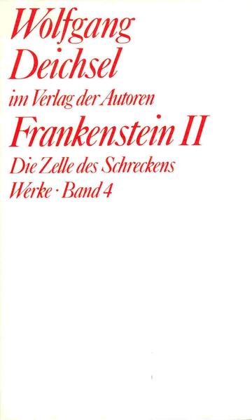 Der zweite Band von Wolfgang Deichsels Frankenstein-Komplex: ein Jugenddrama des Autors, FRANKENSTEINS BRAUT, das dreiaktige Schauerstück FRANKENSTEINS FLUCH sowie das eher nach einer Possen-Dramaturgie gebaute mehraktige Stück DIE ZELLE DES SCHRECKENS. Deichsel übersetzt in diesen sehr unterschiedlichen Stücken den Frankenstein-Stoff von der Schaffung menschenähnlicher Lebewesen in ein selbständiges Schreckbild - grausig und komisch zugleich. In der Welt der Clonusse und Monster darf freilich auch der Doppelgänger nicht fehlen: Er ist das zentrale Motiv in dem Fernsehfilm MARIONETTEN E.V., dessen Drehbuch Deichsel nach einer Vorlage von Ray Bradbury schrieb. Frankensteins Braut. Frankensteins Fluch. Die Zelle des Schreckens. Marionetten e.V.