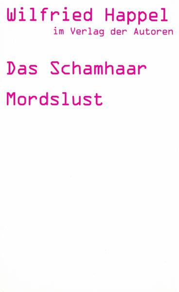 Bevorzugter Tatort von Happels Stücken ist die Familie, die, wie Benjamin Henrichs schrieb, "erfolgreichste Katastrophe der Weltgeschichte - keiner kann ihr entrinnen, außer in den Tod". Das gilt auch für das erste der in diesem Band abgedruckten Stücke, DAS SCHAMHAAR. Ebenso ist MORDSLUST eine Familienvernichtungsmaschine - in der Tradition von Sternheim, Vitrac und Ionesco. Drei Generationen spielen das Spiel von Liebe und Tod, wobei die Jugendlichen die Waffen bestimmen. Was "Natural Born Killers" fürs Kino, ist MORDSLUST fürs Theater. Nur lustiger.