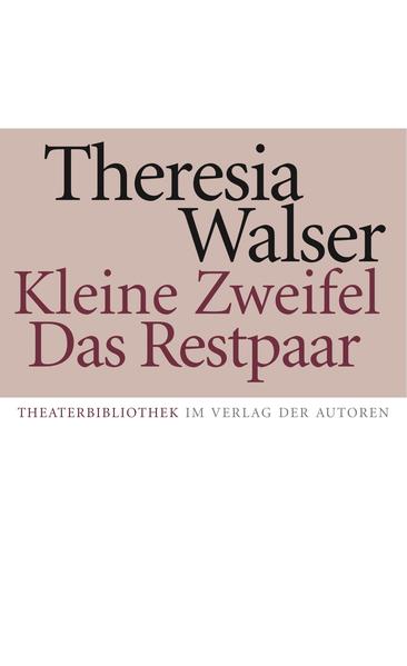 KLEINE ZWEIFEL heißt der Monolog einer jungen Frau, die an einem Gesangswettbewerb teilnimmt und aus dem Warteraum, aus einer Atmosphäre von Konkurrenz, Spannung und Neid, auf die nächtliche straße flüchtet. Denn obwohl ihr Auftritt noch bevorsteht, sind plötzlich kleine Zweifel an ihrer Qualifikation aufgetaucht. DAS RESTPAAR ist eine bitter-süße Untergangskomödie und sanfte Parodie. Am Ende eines Spiels der tragikomischen Verwechslungen und Mißverständnisse ist das "Restpaar" - zwei Schauspielschulabsolventinnen - zwar engagiert, doch das Theater geschlossen. Die Bretter der Bühne sind so morsch wie die Welt, die sie bedeuten.