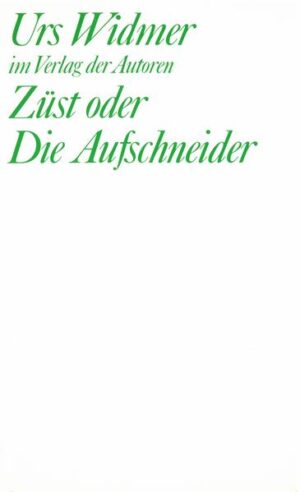 Die beiden Brüder Albert und Eugen Züst sind als Feuerwehrleute an einer Bühne beschäftigt. Im Rücken von Kunst und Theater dösen sie vor sich hin. Ein Traum entführt sie himmelwärts, auf den Vogelsberg, wo sie das sein können, was sie hätten werden wollen. Aufschneider sind sie, und vielleicht doch heimlich Künstler. In Urs Widmers Spiel von Tod und Weltuntergang verwischen die Grenzen zwischen Traum und Wirklichkeit, Vergangenheit und Gegenwart. Was bleibt, ist die Wirklichkeit der Träume, Sehnsüchte, Ängste und Erinnerungen.