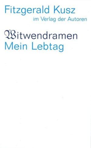 Fitzgerald Kusz, bekannt für Volksstücke von großer Lebensnähe, ist auch ein Meister der kleinen Form - der Dramolette, szenischen Miniaturen und Monologe. Mit der Revue WITWENDRAMEN und dem Monodrama MEIN LEBTAG setzt Kusz diese Reihe fort. Zugleich sind beide Stücke durch ihr Personal verbunden, denn alle hier auftretenden Figuren haben eines gemeinsam: es sind Frauen, die ihre Männer verloren haben. Freilich gehen sie aber auf unterschiedliche Weise mit ihrem Alleinsein um. Nun sind sie auf der Suche nach dem späten Glück, ziehen in der Erinnerung ein Resümee ihres Lebens oder geben sich dem Rentner-Blues hin. WITWENDRAMEN ist eine Revue für fünf Witwen unterschiedlichen Alters, von jung bis ganz alt. Eine Materialsammlung im besten Sinne, deren Szenen zwischen Komik und Tragik oszillieren. Wie etwa in dem Monolog der Witwe, die beim Frühstück ihre eigene Todesanzeige in der Zeitung entdeckt. Oder im Falle der alleinstehenden Frau, die sich, ein Jahr nach dem Tod ihres Mannes, noch immer nicht an dessen Schrank heranwagt. Daneben finden sich Todesanzeigen und Szenen mit berühmten Witwen wie Helene Weigel, Yoko Ono oder Margot Honnecker. Bei alledem zeigt Kusz: Leben heißt Überleben. Komme, was da wolle. MEIN LEBTAG ist der Lebensbericht einer alten Frau - und zugleich ein Stück deutscher Geschichte, vom Beginn des 20. Jahrhunderts bis in die Nachkriegszeit der BRD. In Nürnberg auf einem Bauernhof aufgewachsen, zieht die Frau hinaus aufs Dorf und heiratet einen Schreiner, der bald arbeitslos wird. Die Feldarbeit, mit der sie ihre Familie über Wasser hält, bestimmt ihr Leben. Dann bricht der Krieg aus. Später ein zweiter. Die Regierungen kommen und gehen, die Arbeit auf dem Acker bleibt. In der Erntezeit schuftet sie auch als Tagelöhnerin. Schließlich stirbt ihr Mann, aber das Leben geht weiter. Nun sitzt sie auf einem Stuhl, ihr Hund Prinz zu ihren Füßen. Sie antwortet auf die Fragen einer Stimme - zunächst widerwillig und stockend, kommt sie doch ins Erzählen. Und ihre Geschichte läuft auf den einen Tag hinaus, mit dem ihr Monolog endet. Ursprünglich in original-fränkischer Mundart unter dem Titel "Mei Lebtooch" geschrieben, veröffentlichen wir Kusz’ Monodrama in einer hochdeutsch-umgangssprachlichen Fassung mit fränkischem Einschlag.