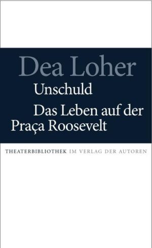 In UNSCHULD versammelt Dea Loher eine kleine Gesellschaft von Verzweifelten und Verstrickten, von Schuld-, Tod- und Schicksalssuchern - 19 ebenso skurrile wie realistische Szenen vom Rand unserer Gesellschaft: Eine Stadt am Meer in Europa: Elisio und Fadoul sind illegale schwarze Immigranten. Sie kommen aus der Wüste, deshalb können sie nicht schwimmen. Nun haben sie eine Frau ins Meer gehen sehen und ihr nicht geholfen. Fadoul findet eine Plastiktüte voller Geld und lernt die blinde Stripperin Absolut kennen, die nackt für Männer tanzt, die sie sehen können. Frau Habersatt bittet um Vergebung für Taten, die sie nicht begangen hat. Franz hat eine Aufgabe fürs Leben gefunden, nämlich das Versorgen der Toten in einem Bestattungsunternehmen. Seine Frau Rosa möchte ein Kind von ihm. Rosas Mutter, Frau Zucker, hat Zucker und übergibt die Verantwortung für sich an Franz und Rosa, bei denen sie einzieht. Ella, eine alternde Philosophin, hat ihre Bücher verbrannt und glaubt nur noch an die Unzuverlässigkeit der Welt. DAS LEBEN AUF DER PRAÇA ROOSEVELT führt in episodenhaften Szenen eher zufällig ein Dutzend Menschen zusammen, die eines gemeinsam haben: sie leben und sterben auf der Praça Roosevelt, einem gewöhnlichen Platz in der Megametropole São Paulo. Da treffen sich alle, die Alten und die Jungen, die Arbeit haben und die keine Arbeit haben, die Dealer und die Huren und ihre Kunden, die Bingozahlen-Ansagerin und der Revolverfabrikant, dessen krebskranke Sekretärin und der alternde Transvestit, sogar dessen Freundin und ein Marsianer - und im täglichen Chaos sucht ein Polizist seinen Sohn, den die Arbeitslosigkeit zu den Dealern getrieben hat. Sie alle haben ihre Träume vom Leben, aber sie alle sind von morgens bis nachts damit beschäftigt zu überleben - und finden dabei nur allzu leicht den Tod. Lohers südamerikanische Praça Roosevelt ist weniger exotisch als realistisch: die Träume und das Elend sind - wie vieles andere - längst global.