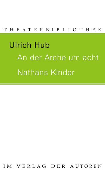 AN DER ARCHE UM ACHT ist eines der großen Erfolgsstücke des Kindertheaters in den letzten Jahren. Es wurde mit dem Deutschen Kindertheaterpreis 2006 ausgezeichnet. In der Begründung der Jury heißt es: 'An der Arche um acht verhandelt die Frage des Glaubens an Gott, einer Frage, die nicht nur für Kinder immer wieder virulent ist. Dem Autor helfen bei der Suche nach Gott seine Figuren - die Pinguine. Mit ihrer Naivität - vielleicht der von Kindern vergleichbar - gehen sie an die Fragen des Glaubens heran und finden dadurch immer wieder einfache und überzeugende Antworten. Ulrich Hubs Theaterstück macht Spaß und es ist gescheit.' In NATHANS KINDER, seiner Bearbeitung von Lessings berühmtem Klassiker für Kinder und Jugendliche, stellt Ulrich Hub die junge Generation, Nathans Pflegetochter Recha und den Tempelherrn Kurt, in den Mittelpunkt des Geschehens. Über alle religiösen Konventionen hinweg verlieben sich die beiden ineinander und kämpfen deshalb für eine Verständigung und Frieden zwischen den Religionen. Für NATHANS KINDER erhielt Ulrich Hub den Mülheimer KinderStückePreis 2010, für einen Text, "der in herausragender sprachlicher Qualität eine Neudeutung des Lessingschen Stoffes für die Gegenwart erzählt", wie es in der Begründung heißt.