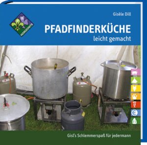 Die Autorin der Rezepte: Gisèle Dill oder „Gisl“, wie sie bei den Pfadis genannt wird, hat seit über 30 Jahren Erfahrung im Kochen auf kleinen und großen Pfadfinderlagern. Es ist ihr wie keinem anderen gelungen, eine gesunde, ernährungsbewusste und qualitativ sehr hochwertige Kochkultur in der Pfadfinderszene zu etablieren. Auf viele Nachfragen hin ist nun ein umfangreiches Kochbuch entstanden, welches auch unerfahrenen Köchen den Einstieg in die Lagerküche ermöglicht. Die Rezeptauswahl ist geprägt sowohl durch ihre schweizerische Herkunft als auch durch ihren langjährigen Lebensraum im Schwabenländle (Kässpätzle sind in ihrem Buch ebenso zu finden, wie die echte, eidgenössische Rösti). Gisl verströmte immer eine Begeisterung zum Kochen und mit ihr wurde der Küchendienst stets zur gerne getanen Pflicht aller Lagerteilnehmer. (.) Gisl hat schon seit einigen Jahren immer gerne ihre Rezepte und ihre Unterstützung für die neu heranwachsenden Lagerköche und Küchenhelfer weitergegeben. Nun wurde aus einer Losen-Blatt-Sammlung der Rezepte nicht nur ein umfangreiches Kochbuch sondern auch ein Lehrwerk für jeden Kochneuling, der die Pfadigerichte zu Hause nachkochen will oder für größere (Kinder-)gruppen kocht. Konzept & Gestaltung: Alexandra Strauß, unter den Pfadfindern mit dem Namen „Hexe“ bekannt, lebt heute in Ravensburg. Sie ist seit 30 Jahren Pfadfinderin im Pfadfinderbund Horizonte e.V. Hexe war mit Leib und Seele viele Jahre Meuten- und Sippenführerin im Stamm Edelweißpiraten, arbeitete in der Bundesführung und Gruppenleiterausbildung mit und strukturierte schon immer mit Freude die vorhandenen Unterlagen. (.) Alexandra Strauß ist Lehrerin an der freien Waldorfschule Ravensburg und sammelte so auf zahlreichen Klassenfahrten immer wieder Erfahrungen in Planung und Verköstigung. Dieses geschmackvoll gestaltete Gesamtkunstwerk der Pfadfinderküche ist das Ergebnis der jahrelangen Zusammenarbeit mit Gisl.