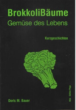 "BrokkoliBäume". Es ist eine kleine Sammlung von Geschichten über das "Gemüse des Lebens". Die Autorin packt frivole, nachdenkliche und tiefschürfende eigene und miterlebte Situationen in Geschichten, die wiedergeben, was sie durch diese Ereignisse gelernt hat. Mit BrokkoliBäume möchte sie dem Leser andere Perspektiven zeigen, das Leben zu betrachten. Ob BrokkoliBäme, ZwiebelKind oder Rote-BeteBlut, aussergewöhnliche Erlebnisse bedürfen aussergewöhnlicher Wortkombinationen - ein Spiel, das sie schon immer faszinierte .....