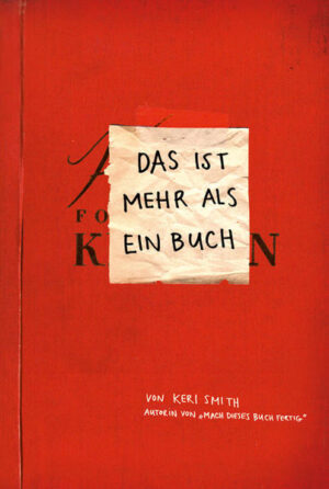 Sieht aus wie ein Buch, riecht wie ein Buch, fühlt sich an wie ein Buch - aber es ist viel mehr als ein normales Buch: ein Biotop zum Beispiel. Oder ein Experiment. Ein Interview. Ein Fenster. In einem guten Buch stecken immer tausend Möglichkeiten, je nachdem, wie man es liest. Dieses Faszinosum hat Keri Smith in »Das ist mehr als ein Buch« zum Thema gemacht. Mit einem einzigartig schrägen Blick auf den Sinn und Zweck eines Buches verwandelt sie dieses in ein Produkt der Fantasie: Es wird zu einem tragbaren schwarzen Loch. Einer Postsendung, einem Spiegel, einem Rätsel. Dieses Buch ist ein Ventil. Ein Freund. Ein Sperrgebiet. Ein Traumfänger. Ein Spiel mit dem Zufall. Ein Erste-Hilfe-Set. Eine Mutprobe. Eine Stimmungs-Änderungs-Maschine. In jedem Fall ist es: Ein Fest! Und am Ende, wenn man mit allen Vorschlägen und Handlungsanweisungen durch ist: Ein tolles Kunstwerk, ein Original.