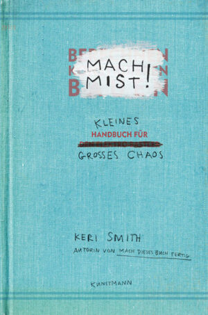 Ausprobieren und Anarchie, Chaos und Unordnung, Dreck und Durcheinander, Fehler und Versehen, Unfall und Zufall: Keri Smith lädt dazu ein, das kreative Potenzial des Ungeplanten, des nicht Perfekten, des Ganz-und-gar-nicht-Erwünschten und komplett Misslungenen zu erkunden. Einfach mal die Kontrolle aufgeben. Schauen, was der Augenblick bringt. Sich locker machen. Loslassen. Herumsauen. Verwüstung anrichten. Und begreifen, dass Scheitern immer auch eine Chance ist: Denn es ist nicht nur befreiend, sondern produktiv, einmal richtig Mist zu bauen. Doch Keri Smith wäre nicht Keri Smith, würde sie den Lesern, die mehr wissen wollen, nicht zusätzliche Türen öffnen: zu Künstlern und Designern, die den Zufall als Arbeitsprinzip entdeckt haben - in eine Welt spannender künstlerischer Experimente.