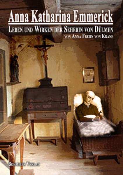 Anna Katharina Emmerick (auch: Emmerich) wurde als fünftes von neun Kindern, als Tochter der Anna und des Bernhard Emmerick, eines armen Kleinbauern in der Nähe Coesfeld (Westfalen) im Jahr 1774 geboren. Von der Mutter, die kaum lesen konnte, lernte sie früh die Geschichten der Bibel kennen und erfuhr schon als Kind erste Visionen. Als 13-jährige arbeitete sie zunächst als Magd und später als eine in der Umgebung Coesfeld umherziehende Näherin. Auf ihren eigenen Wunsch hin wurde sie 1802 in das Augustinerinnenkloster in Dülmen aufgenommen. Zur gleichen Zeit wurden die biblischen Visionen immer stärker und erste Stigmatisierungen traten auf. Seit dieser Zeit war ihr Leben durch Leiden und Krankheit gekennzeichnet und sie wurde dadurch an ihr Bett gefesselt. Erst um 1813 wurden ihre Leiden öffentlich bekannt, und Clemens Brentano wurde auf sie aufmerksam. Er beschrieb ihre Visionen in den Jahren 1818 bis 1824, leider mit eigenen Interpretationen und Zusätzen. Sein Buch ist deshalb, in Bezug auf heutige Erkenntnisse zu den Visionen der Anna Katharina Emmerick, nur bedingt zu gebrauchen. Am 03.10.2004 wurde Anna Katharina Emmerick durch Papst Johannes Paul II. selig gesprochen. Die päpstliche Kommission bestätigte die Seligsprechung in Bezug auf die Heiligkeit der Person Emmerick, sie gab aber kein Urteil über den Wahrheitsgehalt der Bücher von Clemens Brentano ab. Seit dem Tag der Seligsprechung befindet sich eine Reliquie der Anna Katharina Emmerick beim Heiligen Stuhl. Clemens Brentanos und Anna Katharina Emmericks Begegnungen wurden in dem Film ‚Das Gelübde' von Regisseur Dominik Graf verarbeitet. Desweiteren bezieht sich auch Mel Gibson in dem Film ‚Die Passion Christi' (2004) auf Visionen der Anna Katharina Emmerick.