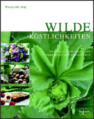 75 köstliche phantasievolle Rezepte, dazu viele prachtvolle Naturbilder sowie detaillierte Beschreibungen zu 30 Wildkräutern (Erkennung / mögl. Verwechslung, Inhaltsstoffe, Standort, Verwendung in der Küche u.v.m.)