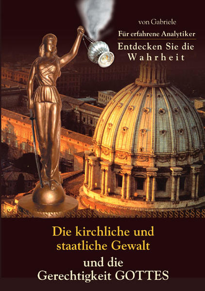 Wie christlich ist das "christliche Abendland"? Die Amstkirche hat es aufgrund ihrer Drohbotschaft von der "ewigen Verdammnis" verstanden, über Jahrhunderte hinweg viele Menschen tiefgreifend einzuschüchtern und in Abhängigkeit zu halten. Darüber hinaus sicherte sie sich über ihre selbsterfundenen Lehrsätze und Dogmen mit offen verkündeten, totalitären Machtansprüchen eine weitgehende Einflussnahme auf den Staat-mit fatalen Folgen. Gabriele bringt Fakten und Analysen und regt zum eigenen Nachdenken und Erfoschen an.