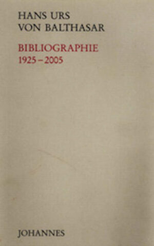 1990 ist die erste Gesamtbibliographie Hans Urs von Balthasars erschienen. Die seither fortgesetzte Arbeit im Archiv hat Ergänzungen (Übersetzungen), Korrekturen und Bereinigungen nötig gemacht, die jeweils als solche gekennzeichnet sind. Auch diese Ausgabe enthält ausschließlich seine eigenen Werke sowie ein Werkregister. Die Gesamtstruktur und Numerierung ist dieselbe geblieben.