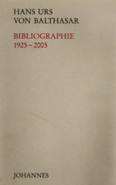 1990 ist die erste Gesamtbibliographie Hans Urs von Balthasars erschienen. Die seither fortgesetzte Arbeit im Archiv hat Ergänzungen (Übersetzungen), Korrekturen und Bereinigungen nötig gemacht, die jeweils als solche gekennzeichnet sind. Auch diese Ausgabe enthält ausschließlich seine eigenen Werke sowie ein Werkregister. Die Gesamtstruktur und Numerierung ist dieselbe geblieben.