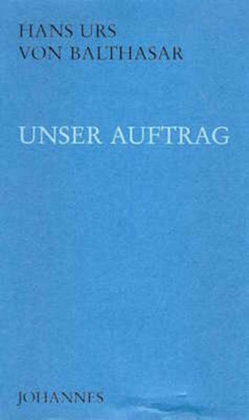 Die Neuauflage dieses Buches trägt nicht mehr den Untertitel «Bericht und Entwurf». Der Bericht über den Lebensweg, den existentiellen Einsatz der beiden Gründer der Johannesgemeinschaft und ihre Werke erweist immer klarer die tiefe Einheit und brennende Aktualität ihres Auftrags. Der Entwurf aber hat der Realität Platz gemacht. An seiner Stelle steht heute die von der Kirche gutgeheißene und von ihren Mitgliedern-Männern, Frauen und Priestern-gelebte Regel, die Hans Urs von Balthasar noch kurz vor seinem Tod 1988 vollendet und der Kirche vorgelegt hat. «Gott braucht mehr Liebe, Er braucht sie im Herzen der Kirche und in allen Bereichen des weltlichen Lebens»-dies steht schon im allerersten Regelentwurf der Johannesgemeinschaft. Damit ist sie auch auf den hl. Johannes und das Fiat Marias verwiesen und hat somit im steten Aufbruch zu leben.