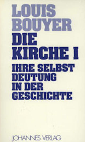 Bouyer gibt in seinen beiden Bänden zur Kirche eine aus jahrzehntelangen Studien genährte, kraftvolle Synthese der Ekklesiologie. Im ersten Band bietet er einen Gang durch die Geschichte der Kirche, deren wichtigste Etappen sind: Väterzeit, Übergang zum Mittelalter, Reformation und Gegenreformation, Möhler und Newman, Aufbruch im Protestantismus und in der russischen Orthodoxie.