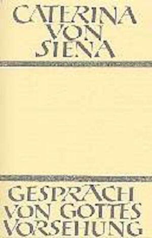 Caterina von Siena ist in der Kirchengeschichte bekannt durch ihre kühnen politischen Schritte: Ermahnung der Päpste, aus Avignon nach Rom zurückzukehren, Briefe an hohe weltliche und kirchliche Persönlichkeiten, bei denen sie zur Versöhnung oder zum politischen Frieden drängt. Diese äußere Wirksamkeit strömt aus einer kontemplativen Tiefe, in die ihr Hauptwerk «Gespräch von Gottes Vorsehung» Einblick gewährt: Der ewige Vater selber erklärt ihr seine Vorsehung, er eröffnet ihr den Gesamtplan des göttlichen Erbarmens.