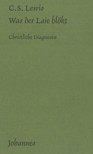 Eine Sammlung von sieben ganz verschiedenen Reden und Rundfunkansprachen des großen Christen,-der aus der Fülle seines philologischen Fachwissens und gesunden Menschenverstandes auch die Überheblichkeit der Theologen zurechtweisen kann. Es gibt in unserer Zeit wohl kaum ein vergleichbares Beispiel für das, was ein Laie an Zeugniskraft auszustrahlen vermag. C. S. Lewis wurde 1898 in Belfast geboren, im Ersten Weltkrieg schwer verwundet, studierte dann in Oxford Latein, Griechisch, Englisch und Philosophie, war dort Dozent und Tutor bis 1954, dann Professor für englische Literatur des Mittelalters und der Renaissance in Cambridge. Er füllte die größten Hörsäle. Er starb am Tag der Ermordung John Kennedys, am 22. November 1963. Zwei Drittel seines Besitzes vermachte er den Armen. Er gab über vierzig Werke heraus: mehrere Meisterwerke über englische Literatur, Essays über die Problematik der modernen Weltlage, über Christsein heute, über das Dämonische (die berühmten Screwtape Letters), über die Entscheidung des Menschen (Die große Scheidung oder zwischen Himmel und Hölle), sieben Bände Märchen mit hintergründigem Sinn.