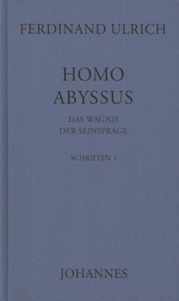 Ulrichs Philosophie hat mit allen großen schöpferischen Leistungen dies gemein, daß sie in untrennbarer Einheit mit allen anderen großen Intuitionen Aug in Aug steht: sie spricht ebenso unmittelbar mit Thomas wie mit Schelling und Hegel wie mit Heidegger. Sie hat zudem vor allen mir bekannten ontologischen Entwürfen dies voraus, daß sie Aug in Aug zu den innersten Mysterien der christlichen Offenbarung steht, sie öffnet, ohne den streng-philosophischen Raum zu verlassen, und damit den heillosen Dualismus zwischen Philosophie und Theologie glücklicher alsvielleicht je bisher überwindet.