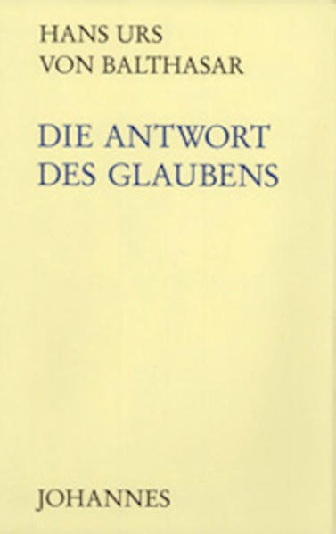 Als in den späten siebziger und in den achtziger Jahren des letzten Jahrhunderts der Leiter des Informationszentrums Berufe der Kirche, Mgr. Emil Spath, nach neuen Wegen suchte, junge Leute anzusprechen und für die christliche Sicht und Antwort zu gewinnen, hat auch Hans Urs von Balthasar seine Mitarbeit zugesagt und zu ganz verschiedenen Themen, Situationen und Problemen im Leben eines Christen in der Welt Stellung genommen. Diese «Antworten» und Beiträge gehören wesentlich zum pastoralen Werk von Balthasars und umfassen folgende Titel: Das Christentum und die Weltreligionen-Was geht mein Glaube die Kirche an? Ein Dialog-Die Heilige Schrift-Gott und das Leid-Beten-Eucharistie. Gabe der Liebe-Jesus nachfolgen. Arm, ehelos, gehorsam-Berufung (in: Zur Pastoral der geistlichen Berufe, 1966). Diese Antworten sind auch im neuen Jahrhundert hilfreich und zeitgemäß geblieben.