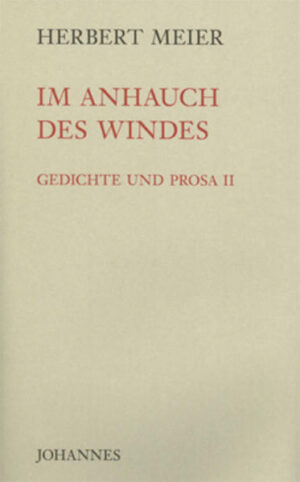 Das neue Buch von Herbert Meier, das zu seinem 85. Geburtstag erscheint, ist eine thematische und formale Fortsetzung seiner früheren Sammlung 'Das Erhoffte will seine Zeit' (2010). Es ist als ein freies Ganzes komponiert. In den Gedichten wie in der Prosa kehren Motive und Gedanken wieder, die einander beleuchten und neue Bedeutungen eröffnen. Der Satz 'Ein gutes Gedicht endet mit einem Sprung ins Ungeahnte' trifft somit nicht nur auf die haiku-artigen lyrischen Notizen zu, sondern auch auf die neuen, in den vergangenen Jahren entstandenen Gedichte, die in ihren zeitkritischen Bildern die Dekadenzen und möglichen Hoffnungen unserer Gegenwart widerspiegeln. Diese zeitnahen Gedichte spielen oft thematisch auf die dialogische Prosa an, in der Philosophen und Theologen aus früheren Zeiten mitten in unserem Alltag unerwartete Vergleiche und Analogien mit gewesenen Epochen anstellen. Sie verknüpfen sich aber auch mit den aphoristischen Gedanken und Zitaten am Schluss des Buches.