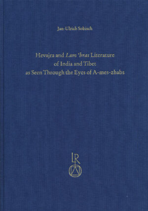 The Sa-skya-pa master A-mes-zhabs (1597 to 1659) is among the most important historians of his lineage and he transmitted biographical and other historical information and the enormous body of mantra teachings owned by his lineage in hundreds of texts, most prominently in his genealogies, histories of tantric cycles, biographies, records of teachings of his teachers, and commentaries of varous formats on tantric cycles and their practices. Making use of this rich material, the author maps out both the Hevajra and Path with Its Fruit (lam ‘bras) transmissions and literature, which the Tibetans inherited from their Indian Buddhist predecessors. The first part of the book focuses on the “six great chariot systems” and the two systems of pith instructions of Hevajra originating from Dombiheruka, Saroruhavajra, Krsna Samayavajra, Ratnakarasanti, Yasobhadra(?), Advayavajra (= Maitripa, = Avadhutipa), Naropa, and Virupa. The vast Indian and early Tibetan literature of these cycles and instructions is documented in reliance on several works by A-mes-zhabs and Ngor-chen Kun-dga’-bzang-po (1382 to 1456). Based on the records of teachings and other sources, more than sixty authors and their works of the period between the 12th and 17th centuries are mentiond, shedding much light on the rather intricate relationships these works have with one another. The second part of the book maps out the Sa-skya-pas’ Path with Its Fruit literature, which is a complex cycle of tantric teachings and practices that centers on Hevajra as its principle deity and goes back to oral teachings of the Indian siddha Virupa. The documentation is based on the title lists (dkar chag) of the central volumes of this cycle of teachings, and on the writings and records of teachings of A-mes Zhabs. The works contained in the three central volumes of this Path, i.e. the YELLOW, RED and BLACK BOOK, are briefly characterized and classified. These are the works of Sa-chen Kun-dga’-snying-po (1092 to 1158), Phag-mo-gru-pa (1110 to 1170), bSod-nams-rtse-mo (1142 to 1182), Grags-pa-rgyal-mtshan (1147 to 1216), Ngor-chen, Bla-ma Dam-pa bSod-nams-rgyal-mtshan (1312 to 1375), and of the “profound explication for disciples” tradition (lam ‘bras slob bshad), also called “practice of Kha’u-brag-rdzong” and “tradition of Tshar” (after Tshar-chen Blo-gros-rgya-mtsho, 1502 to 1566/67). Outside of these collections and following these chief traditions, numerous other works appeared, whose authors were such eminent figures as Mus-chen dKon-mchog rGyal-mtshan (1388 to 1469), Go-rams-pa bSod-nams Seng-ge (1429 to 1489), Mus-chen Sangs-rgyas-rin-chen (1450 to 1524), dKon-mchog-lhun-grub (1497 to 1557), bDag-chen Blo-gros-rgyal-mtshan (1444 to 1495), ‘Jam-dbyangs mKhyen-rtse dBang-chug (1524 to 1568), Ngag-dbang Chos-kyi-grags-pa (1572 to 1641), and bSod-nams-dbang-po (1559 to 1621). In this way, the book classifies 700 works, places them within their specific transmission of the Hevajra and the Path with Its Fruit teachings, and describes their relations to one another. In its appendices, the volume contains ten rare title lists of former Sa-skya-pa masters found in the records of teachings compiled by A-mes-zhabs, the text and translation of a teaching of Ngor-chen on the Hevajra transmission and its literature, and a detailed index of names. Being both a detailed bibliography and a brief literary history, the book is conceived as a contribution to the history of the Sa-skya-pa lineage and its tantric teachings, with a special focus on Hevajra and Lam ‘bras.