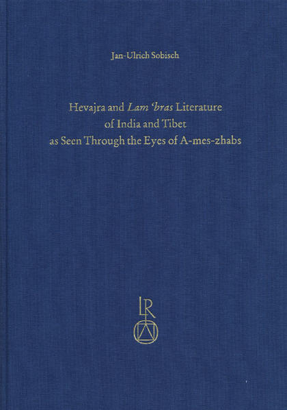 The Sa-skya-pa master A-mes-zhabs (1597 to 1659) is among the most important historians of his lineage and he transmitted biographical and other historical information and the enormous body of mantra teachings owned by his lineage in hundreds of texts, most prominently in his genealogies, histories of tantric cycles, biographies, records of teachings of his teachers, and commentaries of varous formats on tantric cycles and their practices. Making use of this rich material, the author maps out both the Hevajra and Path with Its Fruit (lam ‘bras) transmissions and literature, which the Tibetans inherited from their Indian Buddhist predecessors. The first part of the book focuses on the “six great chariot systems” and the two systems of pith instructions of Hevajra originating from Dombiheruka, Saroruhavajra, Krsna Samayavajra, Ratnakarasanti, Yasobhadra(?), Advayavajra (= Maitripa, = Avadhutipa), Naropa, and Virupa. The vast Indian and early Tibetan literature of these cycles and instructions is documented in reliance on several works by A-mes-zhabs and Ngor-chen Kun-dga’-bzang-po (1382 to 1456). Based on the records of teachings and other sources, more than sixty authors and their works of the period between the 12th and 17th centuries are mentiond, shedding much light on the rather intricate relationships these works have with one another. The second part of the book maps out the Sa-skya-pas’ Path with Its Fruit literature, which is a complex cycle of tantric teachings and practices that centers on Hevajra as its principle deity and goes back to oral teachings of the Indian siddha Virupa. The documentation is based on the title lists (dkar chag) of the central volumes of this cycle of teachings, and on the writings and records of teachings of A-mes Zhabs. The works contained in the three central volumes of this Path, i.e. the YELLOW, RED and BLACK BOOK, are briefly characterized and classified. These are the works of Sa-chen Kun-dga’-snying-po (1092 to 1158), Phag-mo-gru-pa (1110 to 1170), bSod-nams-rtse-mo (1142 to 1182), Grags-pa-rgyal-mtshan (1147 to 1216), Ngor-chen, Bla-ma Dam-pa bSod-nams-rgyal-mtshan (1312 to 1375), and of the “profound explication for disciples” tradition (lam ‘bras slob bshad), also called “practice of Kha’u-brag-rdzong” and “tradition of Tshar” (after Tshar-chen Blo-gros-rgya-mtsho, 1502 to 1566/67). Outside of these collections and following these chief traditions, numerous other works appeared, whose authors were such eminent figures as Mus-chen dKon-mchog rGyal-mtshan (1388 to 1469), Go-rams-pa bSod-nams Seng-ge (1429 to 1489), Mus-chen Sangs-rgyas-rin-chen (1450 to 1524), dKon-mchog-lhun-grub (1497 to 1557), bDag-chen Blo-gros-rgyal-mtshan (1444 to 1495), ‘Jam-dbyangs mKhyen-rtse dBang-chug (1524 to 1568), Ngag-dbang Chos-kyi-grags-pa (1572 to 1641), and bSod-nams-dbang-po (1559 to 1621). In this way, the book classifies 700 works, places them within their specific transmission of the Hevajra and the Path with Its Fruit teachings, and describes their relations to one another. In its appendices, the volume contains ten rare title lists of former Sa-skya-pa masters found in the records of teachings compiled by A-mes-zhabs, the text and translation of a teaching of Ngor-chen on the Hevajra transmission and its literature, and a detailed index of names. Being both a detailed bibliography and a brief literary history, the book is conceived as a contribution to the history of the Sa-skya-pa lineage and its tantric teachings, with a special focus on Hevajra and Lam ‘bras.