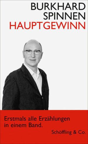 Es ist an der Zeit, die Erzählungen von Burkhard Spinnen zu sammeln: keine finale Bilanz, aber ein Überblick über ein Erzählwerk, das bleibend frisch ist und zu den bedeutendsten unserer Jahre zählt. Mit HAUPTGEWINN legt Burkhard Spinnen die Erzählungen der Bände DICKER MANN IM MEER, KALTE ENTE und DER RESERVETORWART in gültiger Textgestalt vor, den Band ergänzen bislang verstreut publizierte Geschichten: ein großes Erzählwerk unserer Tage wird umfänglich sichtbar. Seit Erscheinen seines ersten Erzählungsbandes gilt: »Burkhard Spinnen ist einer, wie wir lange keinen hatten.« (Helmuth Kiesel, Frankfurter Allgemeine Zeitung). »Spinnens Sprache ist schlank und klar, sein Tonfall unverwechselbar. Selten hört man einen so prägnanten, in seiner umgangssprachlichen Färbung so zeitnah wirkenden Dialog.« (Gunhild Kübler, Neue Zürcher Zeitung)