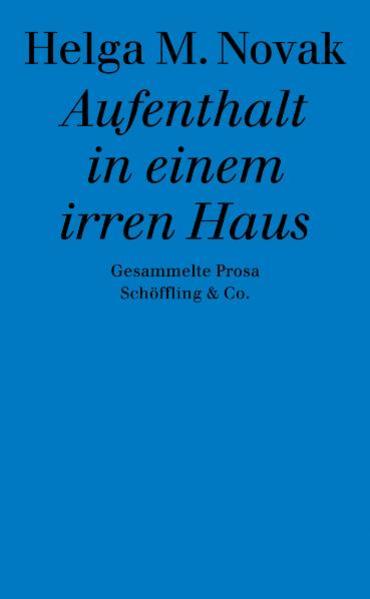 Aufenthalt in einem irren Haus' sammelt die Prosa von Helga M. Novak aus dreißig Jahren, von ihrem ersten Prosabuch 'Geselliges Beisammensein' bis zu unveröffentlichten Texten aus den letzten Jahren. Zum ersten Mal wird so das Erzählwerk einer eigenwilligen und 'zärtlich-schroffen' Dichterin überschaubar, das Werk einer Erzählerin, der nichts ferner liegt als Anpassung, Zeitgeist oder Verbindlichkeit. Helga M. Novaks Prosa ist direkt, rabiat und schonungslos, sie erzählt von der Arbeit in isländischen Fabriken, vom Leben und der Ausgrenzung in beiden Deutschland, von Landarbeitern in Portugal, von den Lebensumständen im heutigen Polen. Sie schreibt einen 'Brief aus Kanton' und von der 'Reise einer Nihilistin nach Verona im späten Herbst', sie portraitiert einfühlsam und anrührend das 'Leben einer polnischen Greisin'. Helga M. Novak weiß, wovon sie erzählt: da wo sie ist, lebt und arbeitet sie, erlebt und beschreibt - immer unverstellt, kritisch und genau.