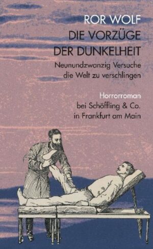 Ror Wolf, der große Sprachartist und Meister der grotesken Komik, legt zu seinem 80. Geburtstag einen neuen Roman vor. Er berichtet vom Aufbruch des Ich-Erzählers in eine entfesselte Wirklichkeit, von seiner Reise durch wuchernde, apokalyptisch anmutende Landschaften, bevölkert von namenlosen, gefräßigen Kreaturen, seinen Begegnungen mit geheimnisvollen Damen in Bahnhofshotels und Bierkneipen. Innerhalb eines Lidschlags wechseln die Kontinente. Losgelöst von Raum und Zeit entsteht ein Stück des einzigartigen Kosmos von Ror Wolf: ein zugleich alptraumhaftes und faszinierendes Panoptikum voll doppelter Böden, Tapetentüren und plötzlich aufreißender Abgründe. Ror Wolf schreibt kraftvoll, wortmächtig und verstörend komisch - aber niemals gefällig. Abseits jeder Regel konventioneller Literatur führt er seine Leser in ein Abenteuer mit ungewissem Ausgang, auf eine Expedition in die unberechenbaren Welten jenseits unserer Realität.