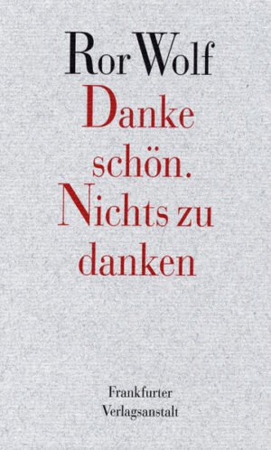 »Seine poetischen Nachrichten lösen bei seinen Lesern bekanntlich das reinste Vergnügen aus. Wer sich einmal in die heiter-abgründigen, verspielt-labyrinthischen Geschichten von Ror Wolf verlaufen hat, weiß, dass man süchtig wird nach ihnen und ihren bizarren, schwermütigen Helden.« Literatur in Hamburg Mit DANKE SCHÖN. NICHTS ZU DANKEN erscheint innerhalb der »Werke in Einzelbänden« Ror Wolfs lange erwartete Sammlung seiner kurzen Prosa. Die titelgebende Geschichtensammlung erschien 1969