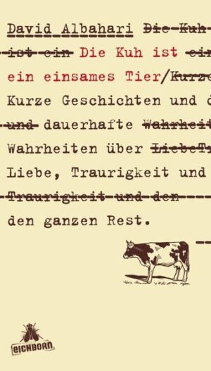 In David Albaharis neuen Geschichten leuchtet die literarische Essenz eines ganzen Werkes auf. Eine Geschichte auf kürzeste Weise erzählen, mit so wenig Worten wie möglich, nicht als Tribut an das Schweigen, sondern als Beispiel für die Kraft der Sprache: das ist die Absicht hinter diesen Texten, die David Albaharis ganze Bandbreite und sprachliche Eleganz zeigen. Ob sie geprägt sind von Absurdität oder bitterer Komik, Melancholie oder Schalk - immer ist ihnen eine atemberaubende Prägnanz zu eigen. Reduziert auf ein oder zwei zentrale Bilder, entfalten sich die Geschichten in der Phantasie des Lesers zu voll ausgearbeiteten Panoramen seiner Wahl: rätselhaft und taghell zugleich. Geschrieben in der Tradition eines Franz Kafka, Thomas Bernhard oder Daniil Charms, können diese Geschichten in Minuten gelesen werden und bleiben doch lange im Gedächtnis.