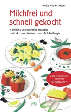 Cremige Saucen, knusprige Gratins und zart schmelzendes Fruchteis lassen sich auch ohne Milchprodukte zubereiten. Gewusst wie, sind die köstlichsten milchfreien Gerichte in 20 bis 30 Minuten fertig, oft geht es sogar noch schneller. Mit dem vegetarischen Kochbuch von Heike Kügler-Anger bekommen Genießer, die von Laktose-Intoleranz oder Kuhmilchallergie betroffen sind, wenig Zeit zum Kochen haben und dem Geschmack von Sahne oder Käse nachtrauern, alle Bedürfnisse unter einen Hut! Alltagstaugliche Tipps helfen bei Einkauf, Zeitplanung und Vorratshaltung. Abwechslungsreiche Rezepte für Suppen, Salate, Snacks, Pizza, Reis- und Nudelgerichte, Deftiges aus Wok, Pfanne und Schmortopf oder verführerische Desserts lassen keine Langeweile aufkommen. Und da alles ausgesprochen lecker schmeckt, werden auch nichtallergische Familienmitglieder oder Gäste gerne mitessen.