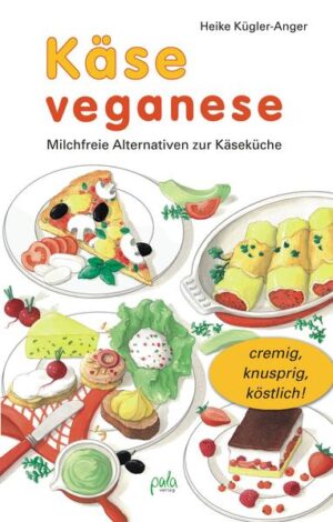 Vegan oder milchfrei zu kochen, heißt nicht auf den Geschmack und zarten Schmelz von Käse zu verzichten - weder bei herzhaft belegten Broten, überbackenem Toast, Pizza und Lasagne noch bei cremigen Pastasaucen. Gewusst wie, lassen sich pflanzliche Käsesorten ganz einfach herstellen und nach Belieben weiterverarbeiten. Bei der »Heimkäserei« kommen nur pflanzliche Zutaten wie Hülsenfrüchte, Soja- und Reisdrink, Nüsse und Haferflocken in den Topf. Für den aromatischen Geschmack sorgen Hefeflocken, Senf, Kräuter und Gewürze. Fantasievolle Rezepte für pflanzliche Käsekreationen wie Kokosrahm-Weichkäse, Kräuter-Schnittkäse oder Sesamparmesan und damit zubereitete Gerichte wie Cannelloni mit Tofuricotta, gefüllte Ofenkartoffeln oder Gemüsetartes lassen garantiert keine Langeweile aufkommen. 120 Alternativen zur üblichen Käseküche und zu Rezepten, die ursprünglich Quark, Sahne oder Joghurt verlangen, werden vorgestellt. Sogar süße Klassiker wie Käsekuchen oder Tiramisu gelingen mit diesen Rezepten ohne Mühe. Alltagserprobte Tipps helfen bei Einkauf und Zubereitung der köstlichen Gerichte, die oft nicht nur so ähnlich heißen wie das Original, sondern auch so schmecken - zum Dahinschmelzen gut!